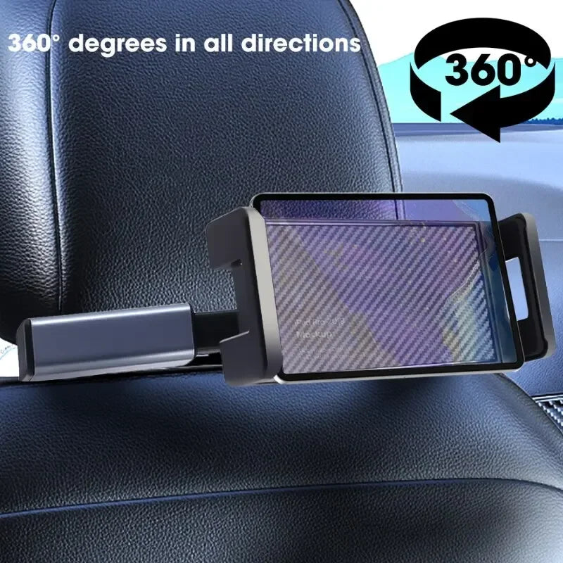 Adjustable Car Headrest Tablet and Phone Mount