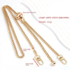 Gold-toned metal chain strap with a bead diameter of 23mm and an adjustable length.