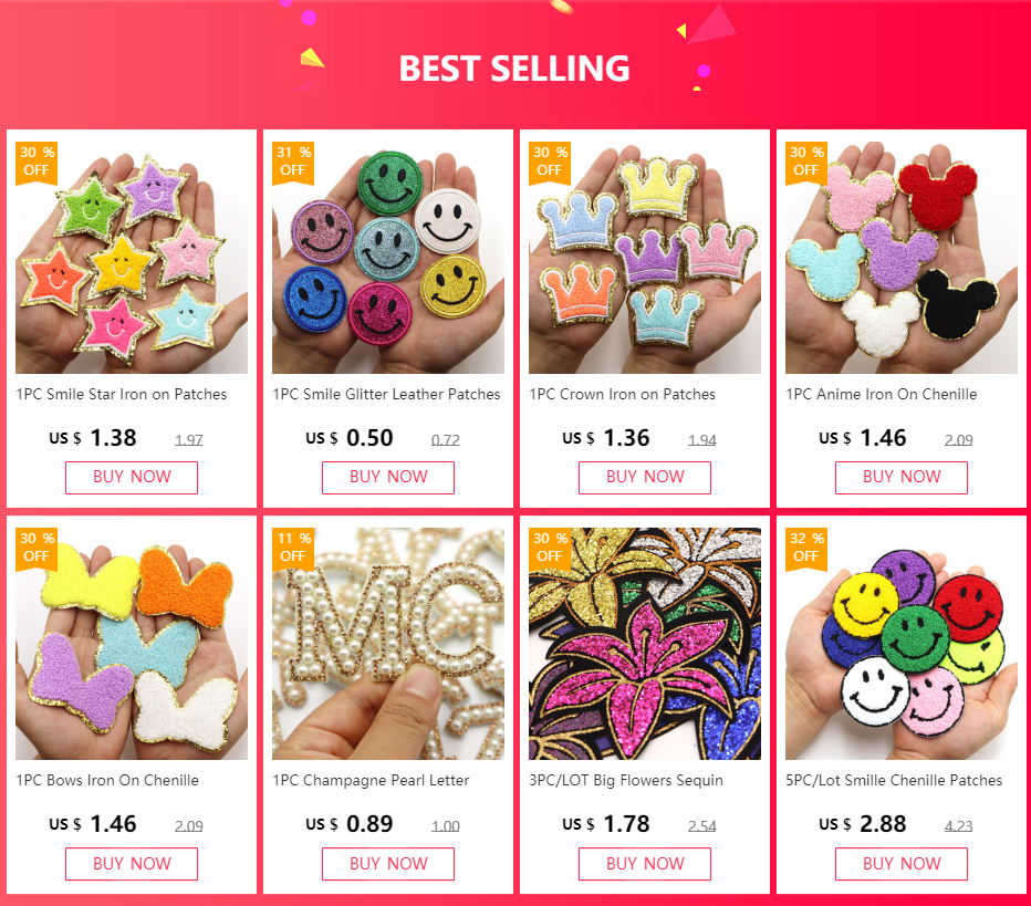 A collection of colorful chenille letter patches for DIY clothing and accessories.