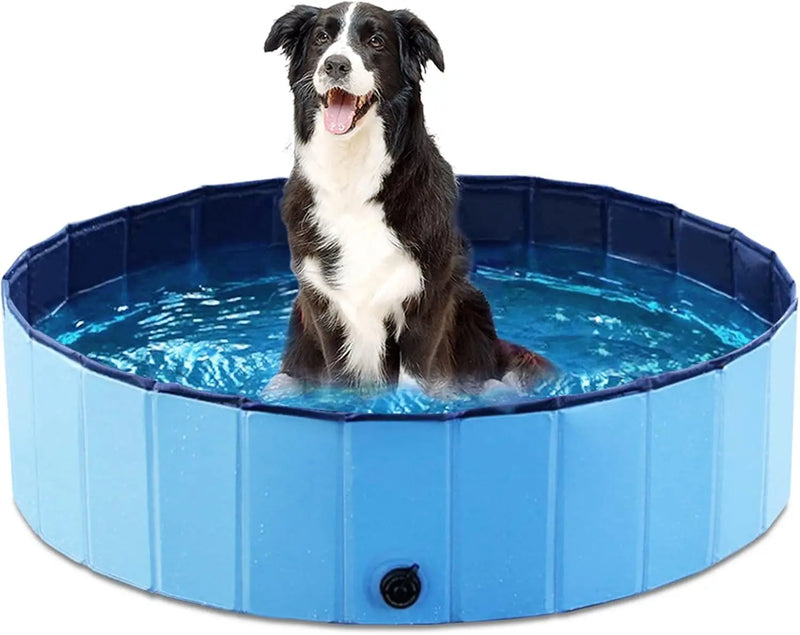 Foldable Pet Bath Tub with Quick-Drain Design