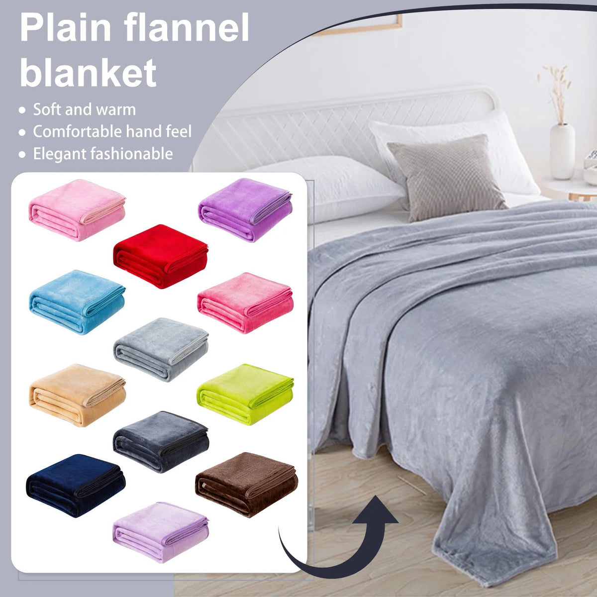 Cozy Coral Fleece Throw Blanket
