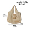 Large Canvas Tote Bag with Keychain Attachment