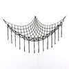 Black mesh hammock for hanging stuffed animal storage or organizer