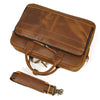 Vintage Genuine Leather Executive Laptop Briefcase