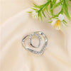 Crystal Rhinestone Scarf Ring Clip for Shirts and Scarves
