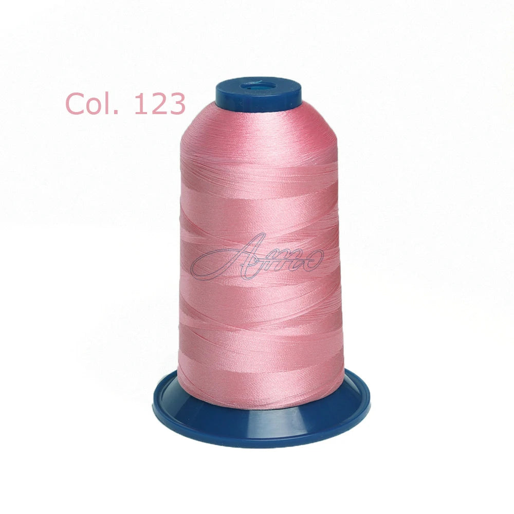 High-Tenacity Polyester Embroidery Thread (120D/2, 40wt) for Home & Industrial Machines