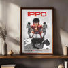 Canvas wall art featuring the character Ippo from Hajime no Ippo Boxing in a boxing stance.