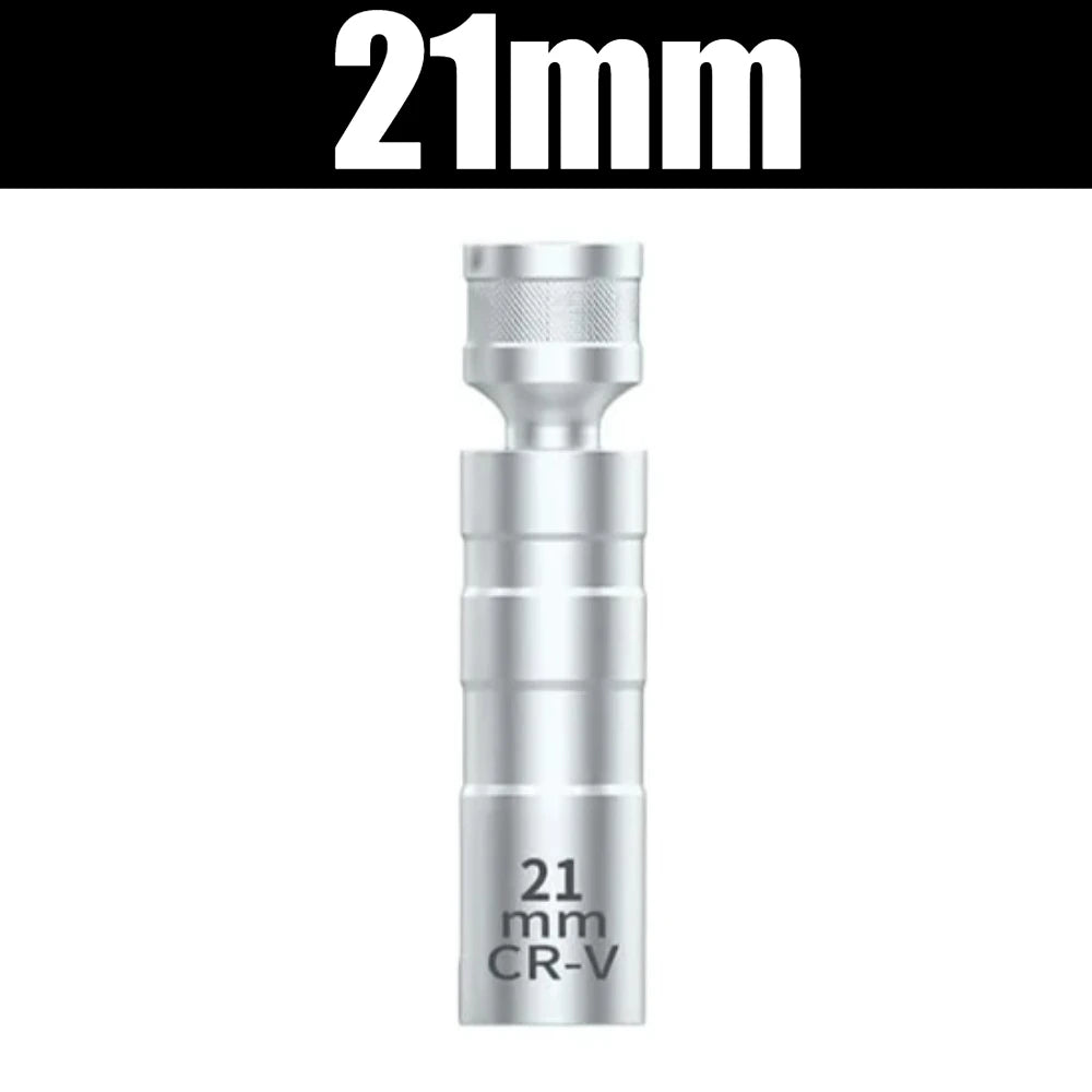Universal Joint Spark Plug Socket Set with Magnetic Thin Wall Design