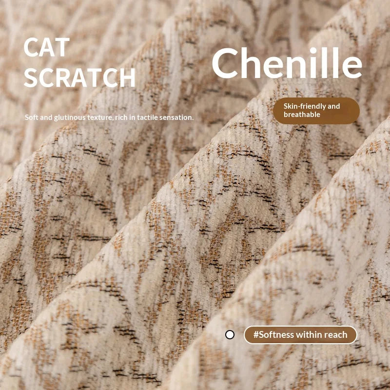 Herringbone Chenille Sofa Cover — All-Season Furniture Protector