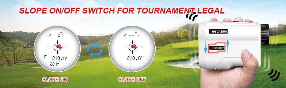 Precision Golf Laser Rangefinder with Slope Compensation