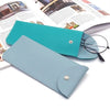 PU Leather Glasses Case with Magnetic Snap Closure