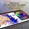 A hand draws on a screen protector, demonstrating how Apple Pencil turns the screen into paper with a new type of film.