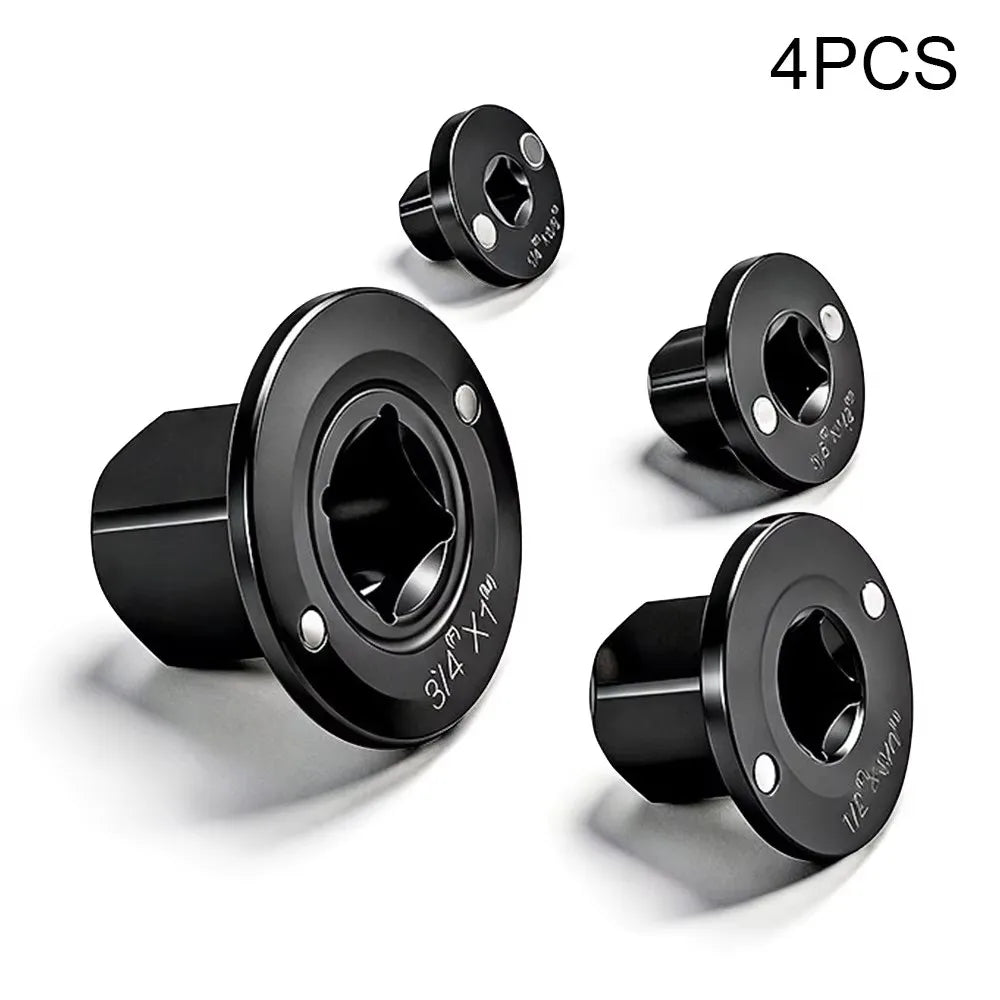 4-Piece Impact Socket Adapter Set with Chrome Vanadium Steel Construction