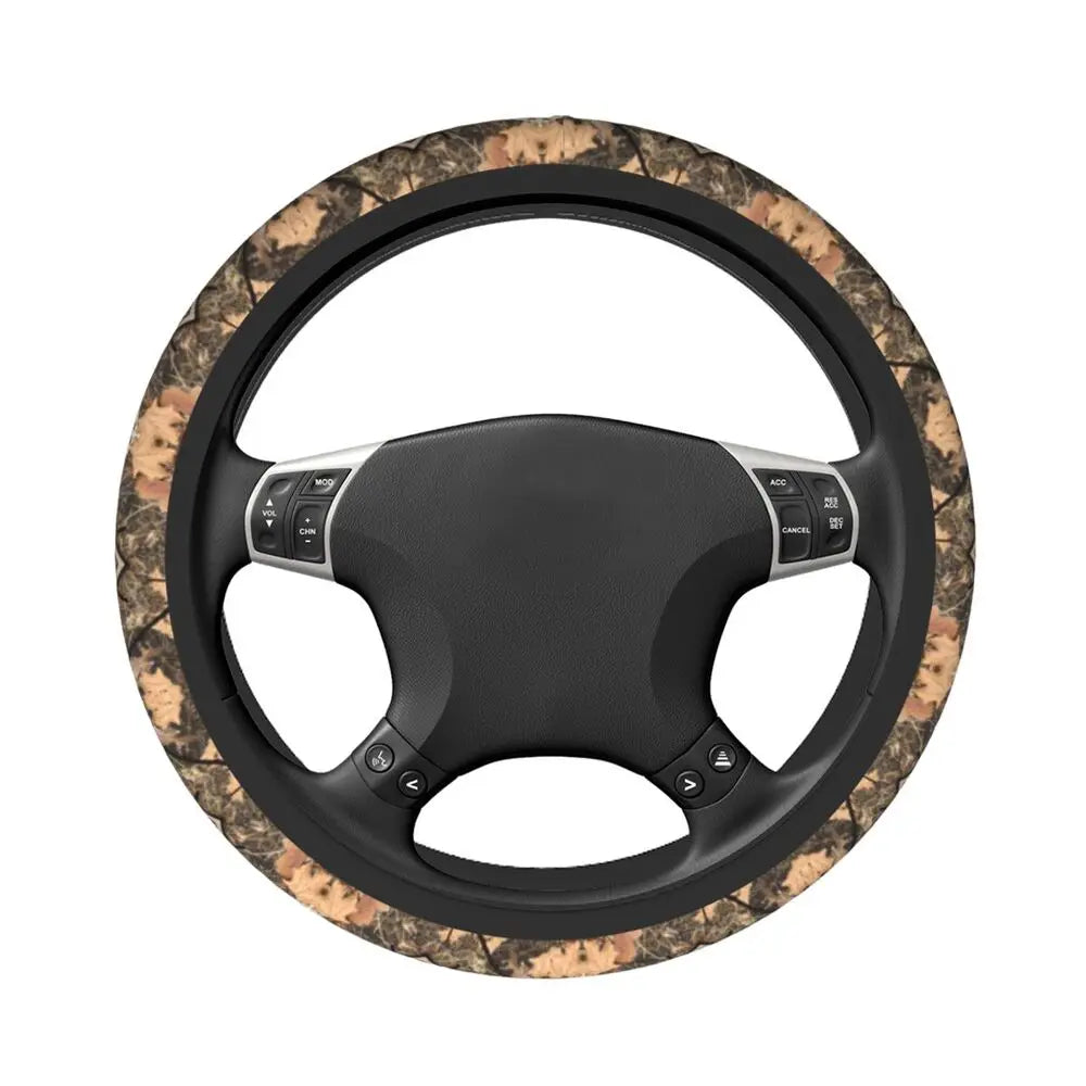 Tree Camouflage Elastic Steering Wheel Cover