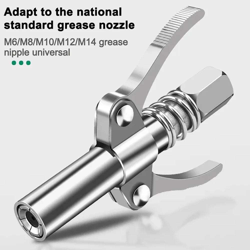 High-Pressure Grease Coupler with NPT1/8 Adapter