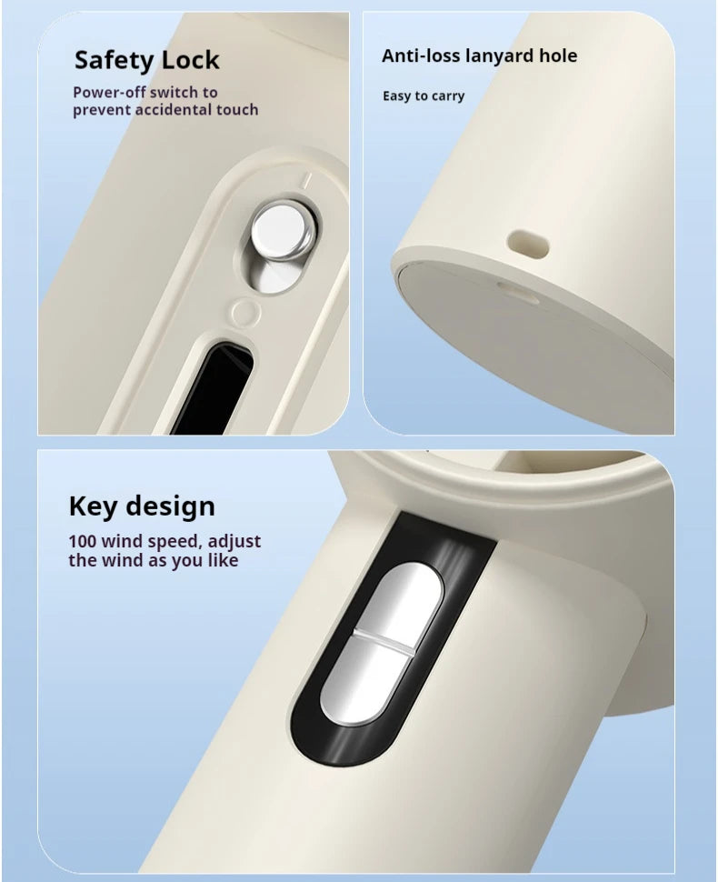 Powerful USB Rechargeable Handheld Fan