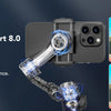 3-Axis Smartphone Gimbal Stabilizer with Built-in Extension Pole and LED Display