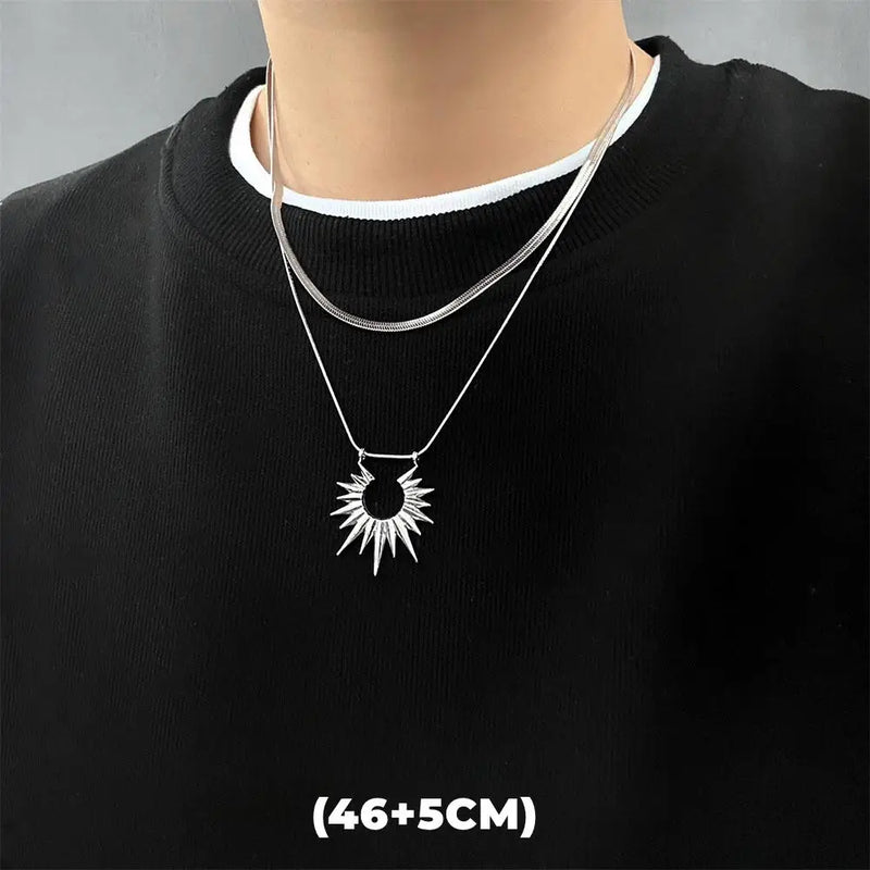 Double-Layer Star Pendant Necklace