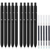 Premium Fine Point Gel Pens with Refills (10 Pens + 5 Refills)