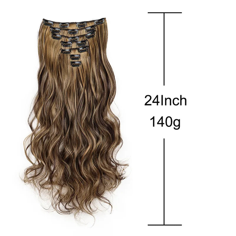 Ensemble d'Extensions de Cheveux Clip-In Premium
