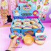 Rainbow Dumpling Squishy Stress Relief Toy with Bamboo Steamer