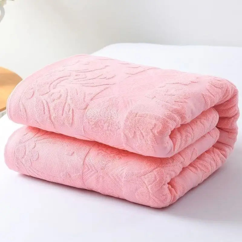 Couverture en coton jacquard
