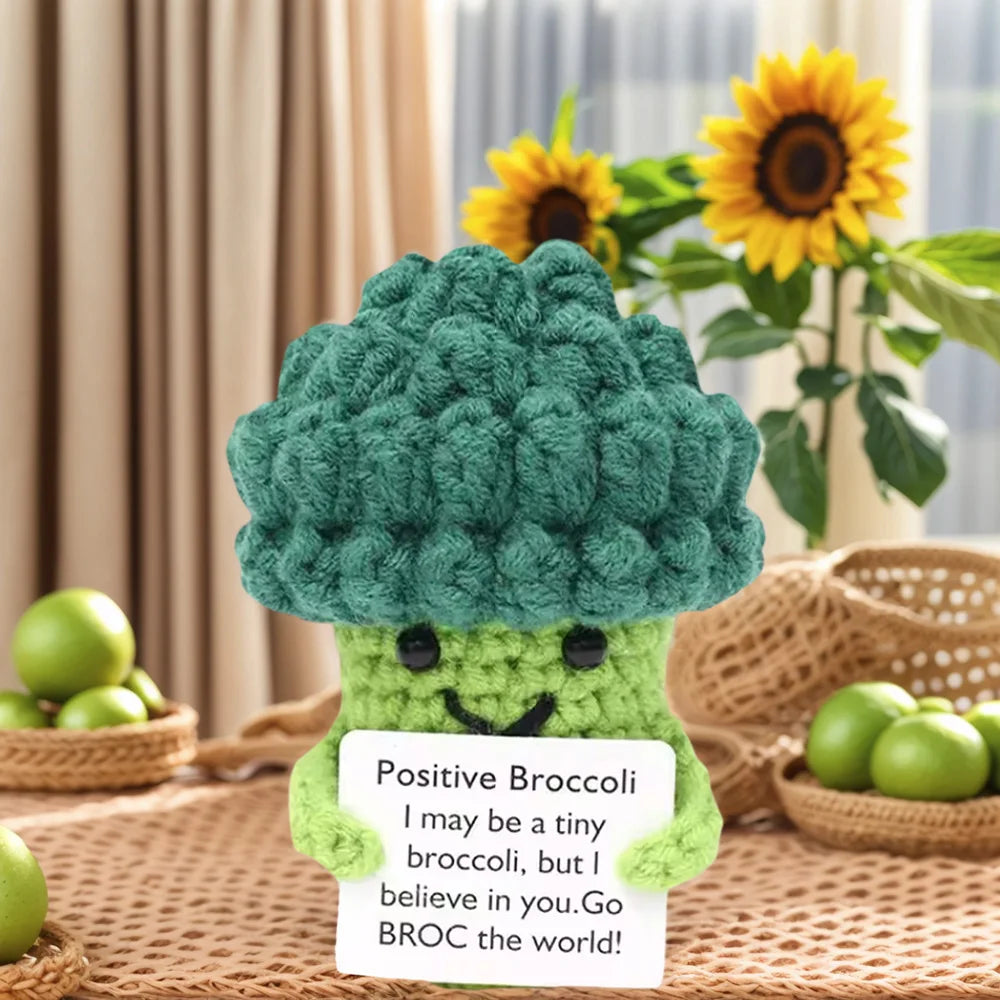 Handmade Crochet Amigurumi Doll with Love and Encouragement