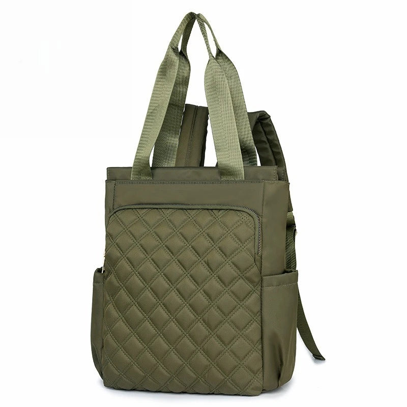 Quilted 2-in-1 Tote and Rucksack for Women