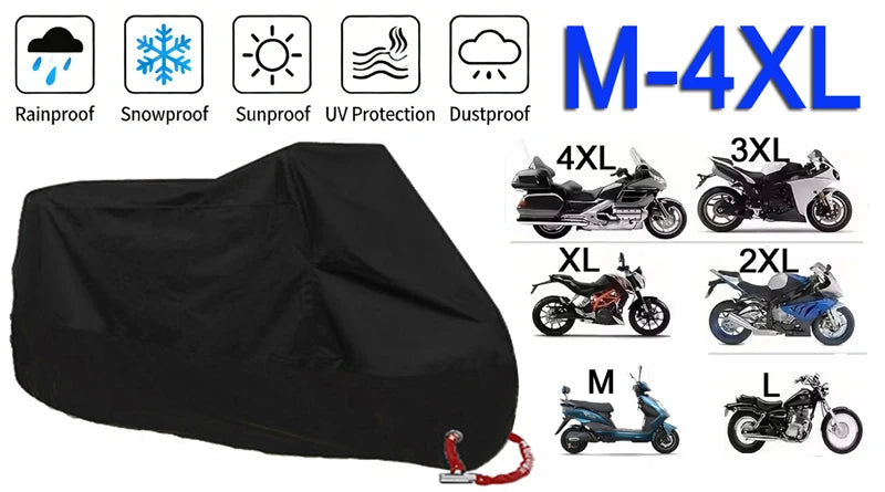 All-Season Motorcycle & Scooter Cover with UV Protection
