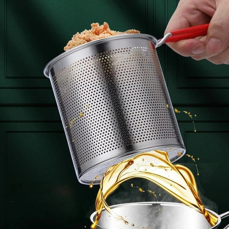 Stainless Steel Deep Fryer with Basket