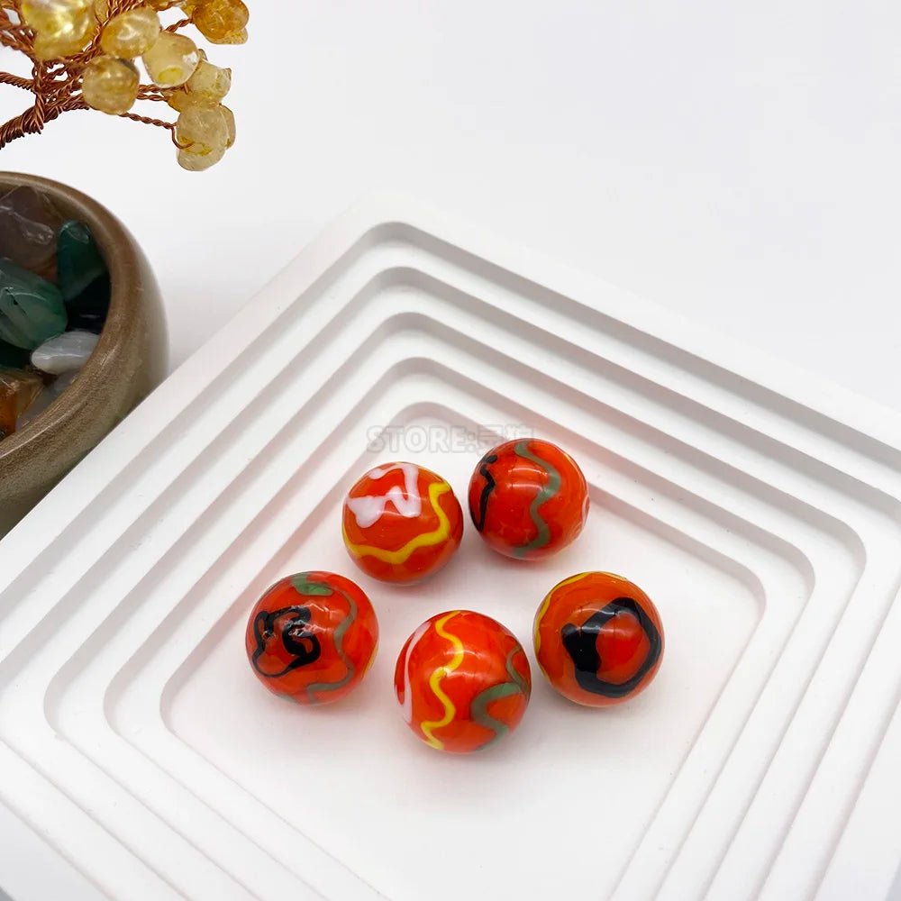 Handcrafted Glass Marbles Set for Games, Décor & Collecting