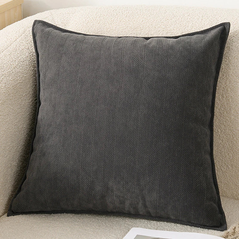 Luxury Chenille Throw Pillow Covers – Soft Square Cushion Cases for Sofa, Bed, and Living Room