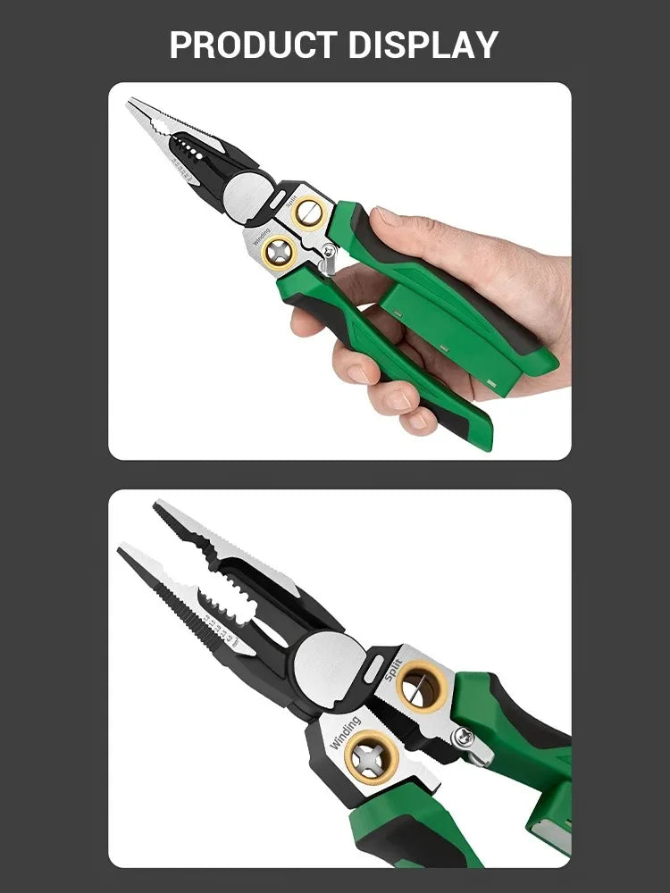 8-in-1 Multifunctional Voltage Tester and Wire Stripping Pliers