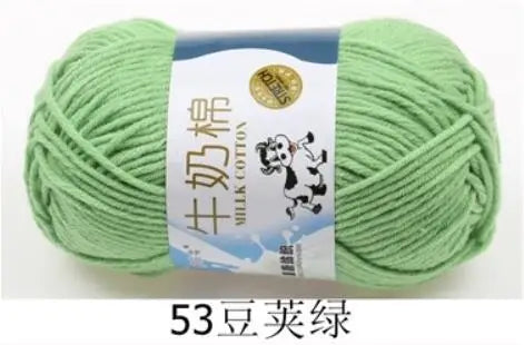 Milk Cotton Crochet Yarn – Soft, Durable Knitting Thread in 91 Colors