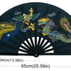 Traditional Bamboo Tai Chi Performance Fan with Protective Cover