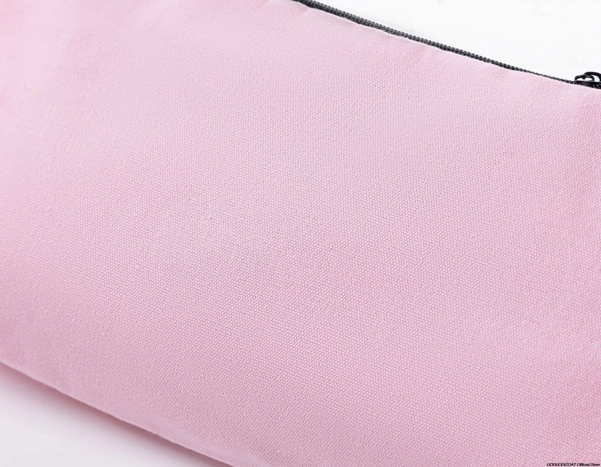 Colorful Canvas Zipper Pouch for Cosmetics, Stationery, and Travel