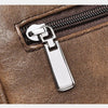 Vintage Leather Messenger Bag for Men – Classic Crossbody Shoulder Bag
