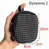 Black Dyneema 2 compact utility pouch shown being held, measuring 10cm high and 8cm wide.