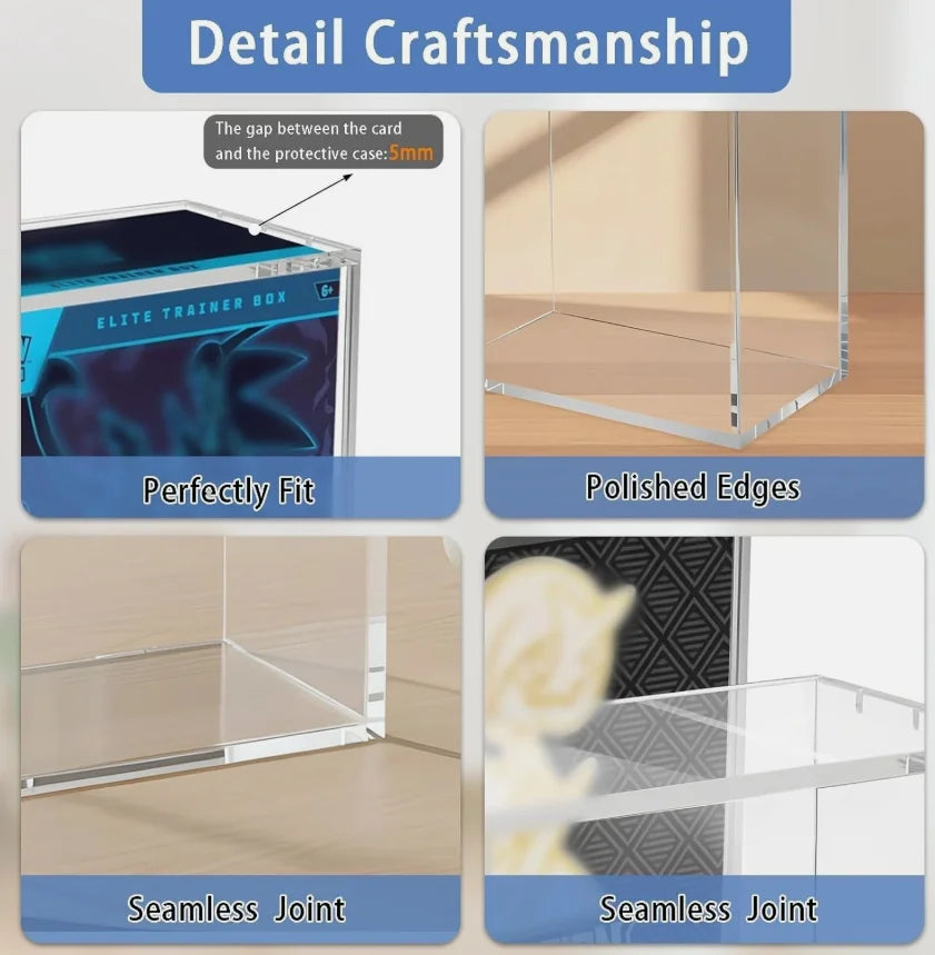 Clear Acrylic Display Case with Magnetic Lid