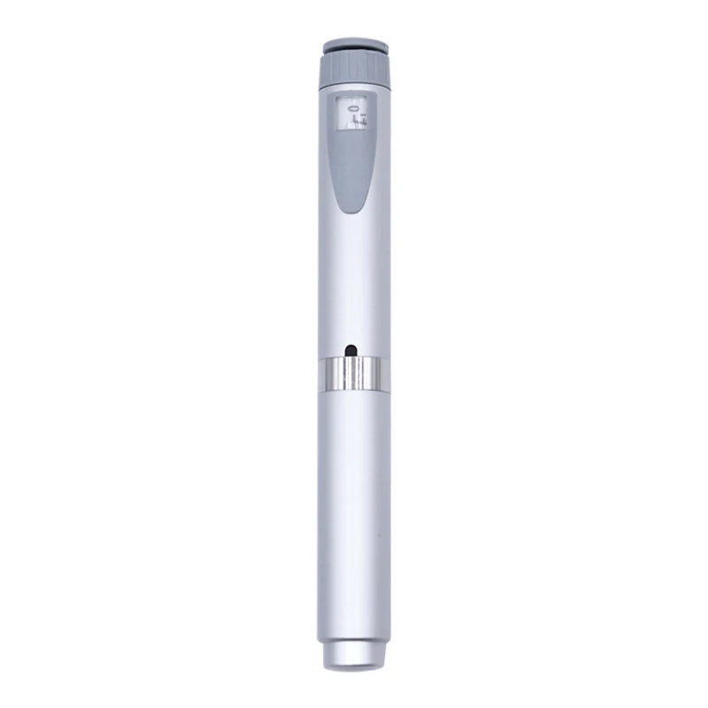 Reusable Metal Injection Pen - Adjustable Dosage 0-60 IU with Carrying Case