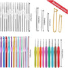 Ergonomic Crochet Hook Set with Accessories and Storage Bag