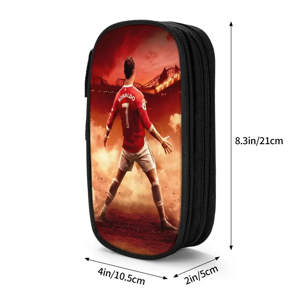 Soccer Star Pen Case – Large-Capacity Pencil Pouch
