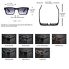 Retro-Vintage Sonnenbrille in quadratischer Form