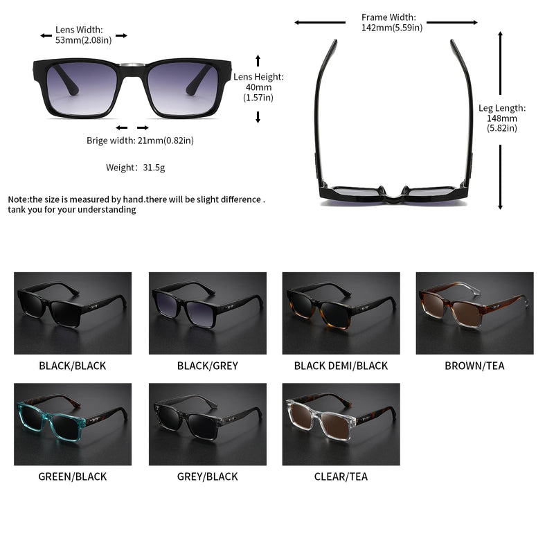 Retro-Vintage Sonnenbrille in quadratischer Form