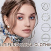 Crystal Rhinestone Scarf Ring Clip for Shirts and Scarves