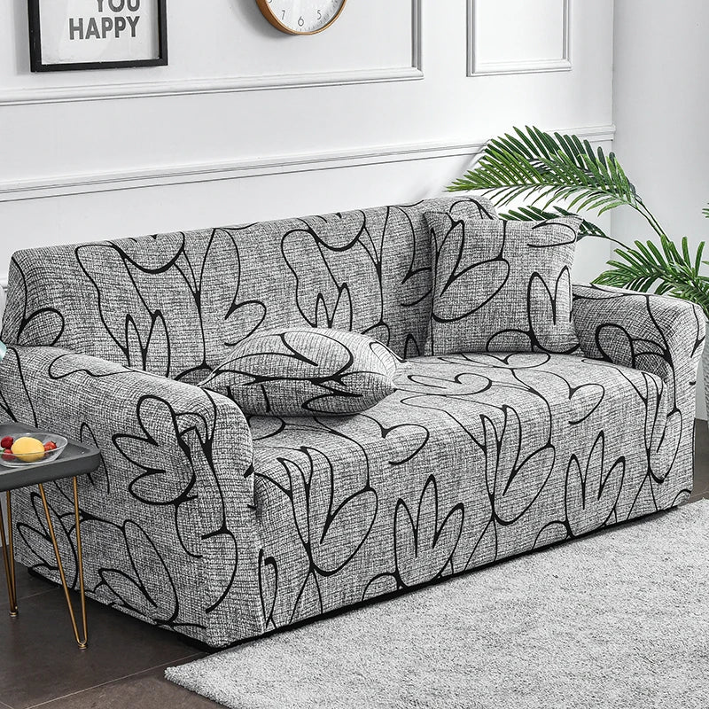 Floral Print Stretch Sofa Cover