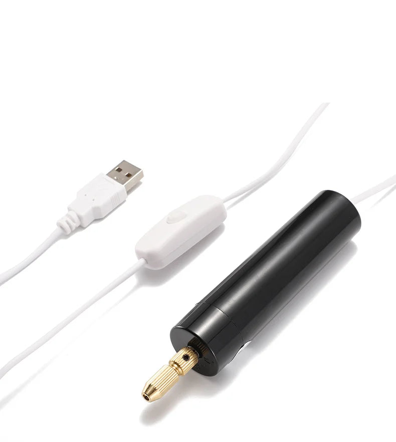 USB-Powered Mini Electric Drill for Crafts & Jewelry