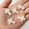 Natural Stone Cross Pendant Charm for Jewelry Making