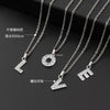 Initial Letter Pendant Necklace with Stainless Steel Chain