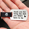 Elegant Stepdad Keychain